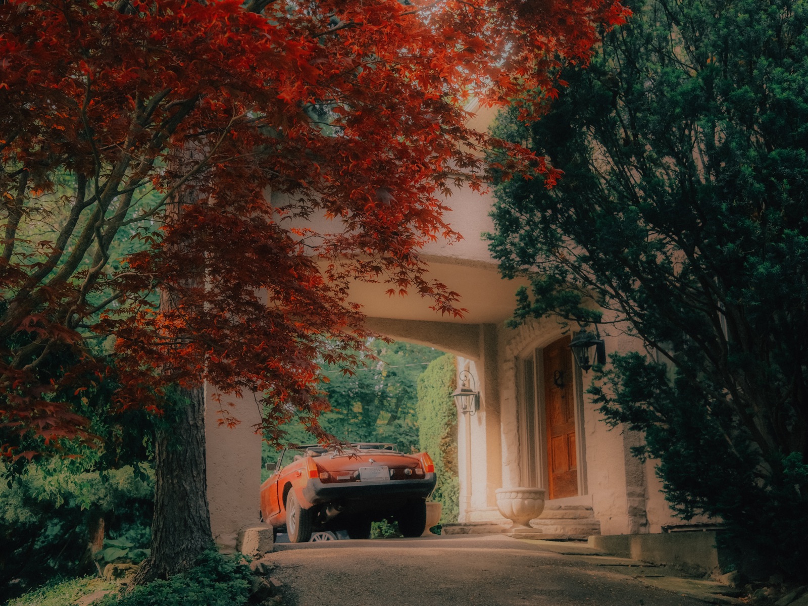 Quiet street scene captured during travels — Places series by Carla Parietti